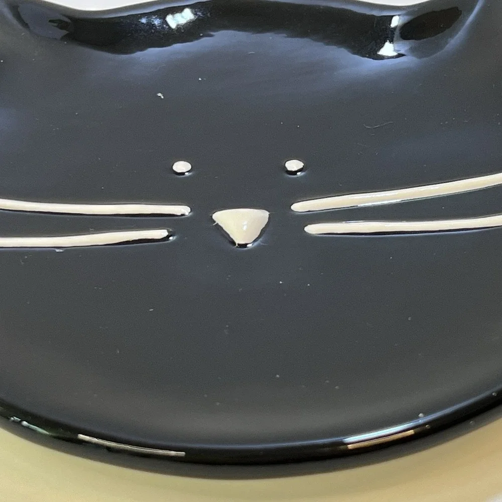 Basis‎ black cat spoon rest plate 6